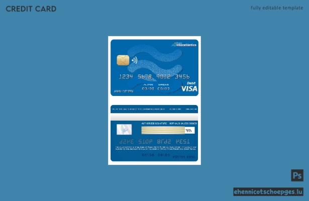 Vorschau auf ein Beispiel der Cape Verde Inter-Atlantic Bank Visa-Karte